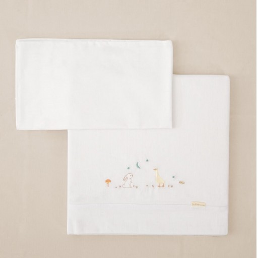 JUEGO SABANAS CUNA PUNTO 60X120HAPPY FOREST BIMBIDREAMS [0]