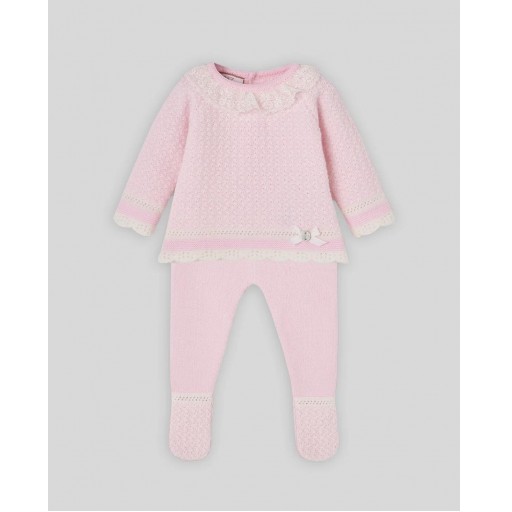 CONJUNTO JUBON Y POLAINA NAI ROSA TALLA 1MES PAZ RODRIGUEZ [0]