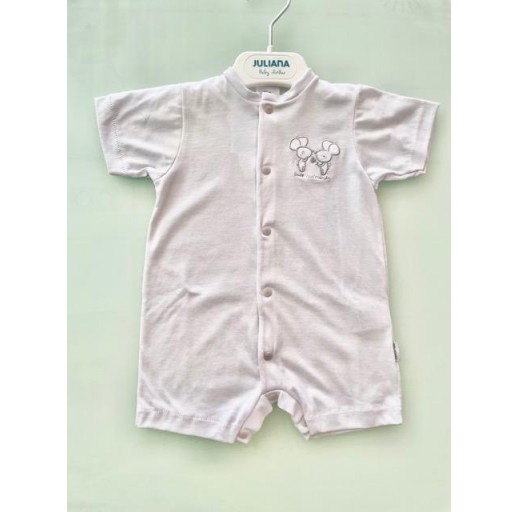 PIJAMA CORTO GRIS RATON 