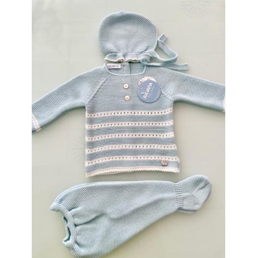 CONJUNTO HILO VERDE AGUA