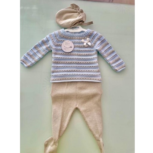 CONJUNTO HILO AZUL BEIG 