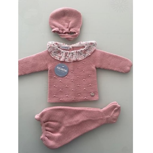 CONJUNTO ROSA FLOR TALLA 1MES [0]