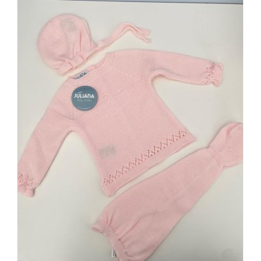 CONJUNTO HILO ROSA TALLA 1MES JULIANA [0]