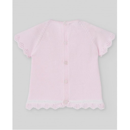 CONJUNTO JUBON CORTO +BRAGA ALAIA ROSA PAZ RODRIGUEZ TALLA 1MES [3]