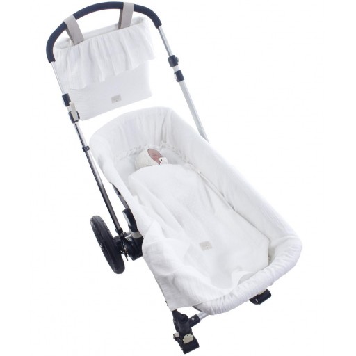 BAJERA CAPAZO + MUSELINA LUISA PLUMETI  BLANCO UZTURRE [0]