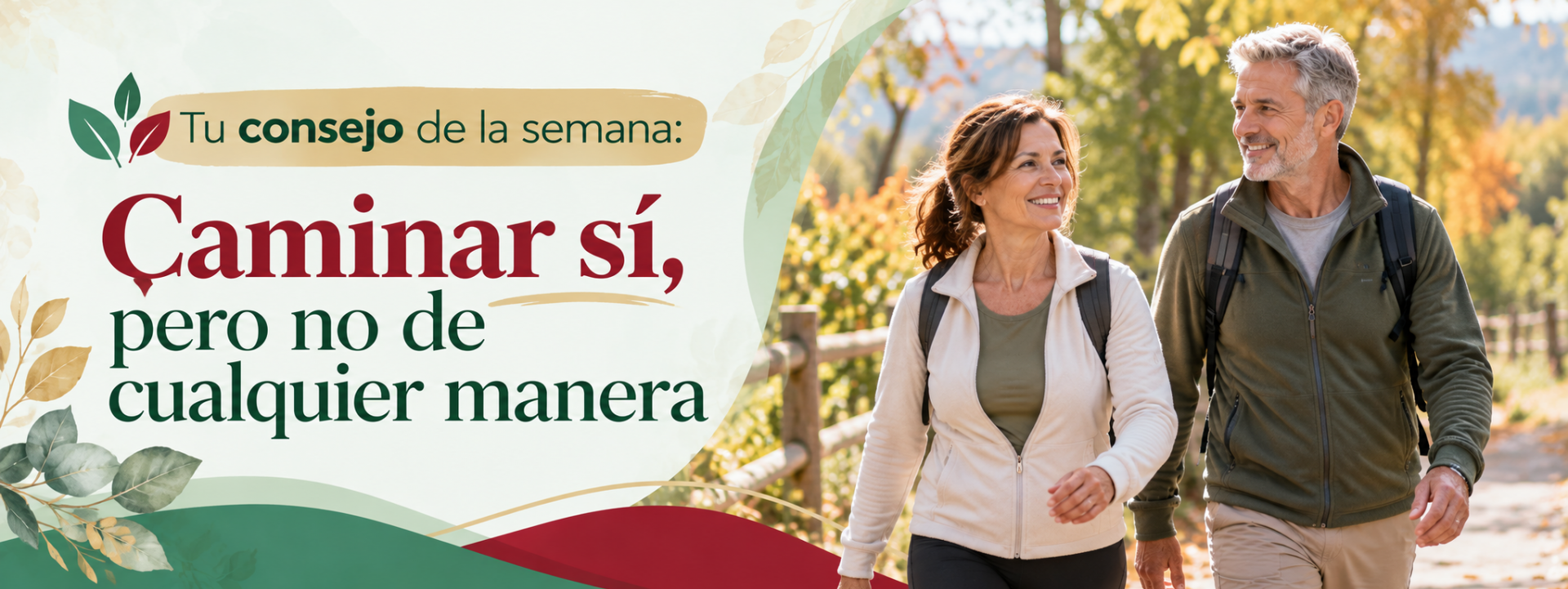 Caminar sí, pero no de cualquier manera