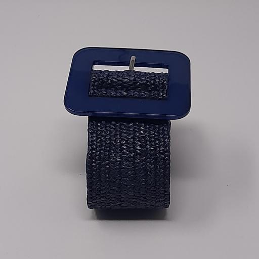 Cinturón rafia hebilla rectangular [1]