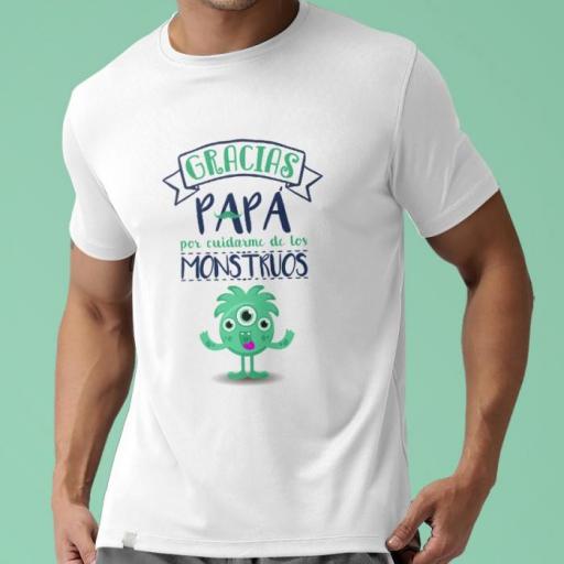 Camiseta Gracias Papá Monstruos 