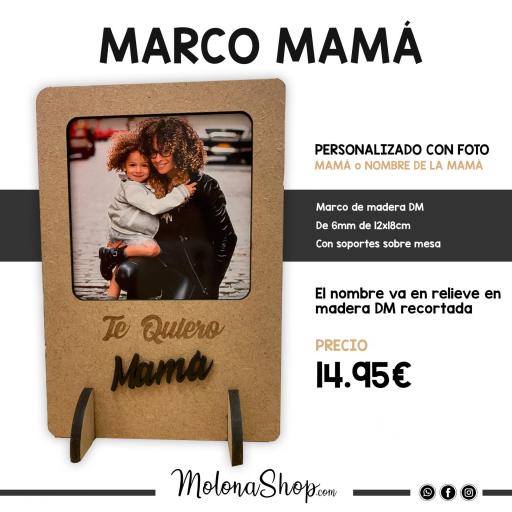 Marco Súper Mamá con Foto y Nombre [0]