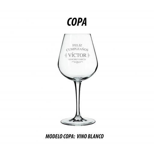 Copa Grabada Vino Blanco [0]