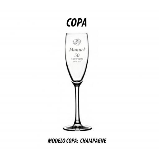 Copa Grabada Champagne [0]