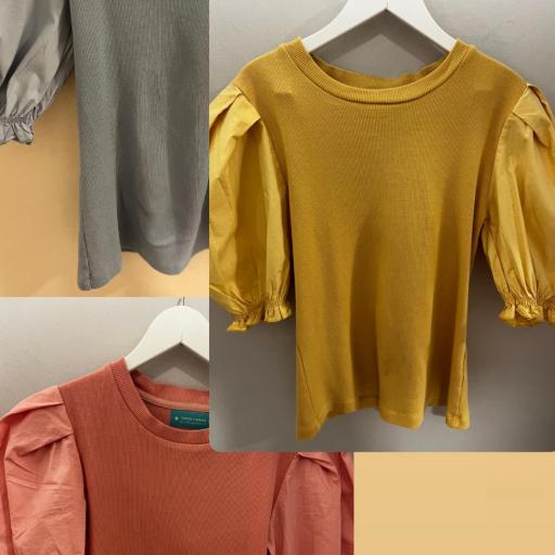 Camiseta manga abullonada  [0]