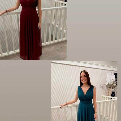 Vestido tul cruzado  [2]