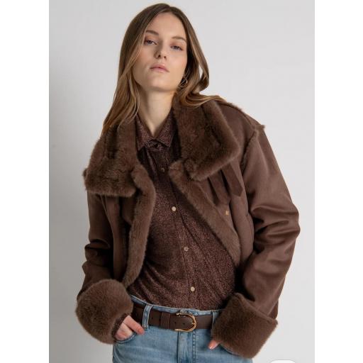 Chaqueta piel sintética  [0]