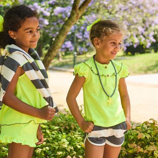 Conjunto felpa rayas 