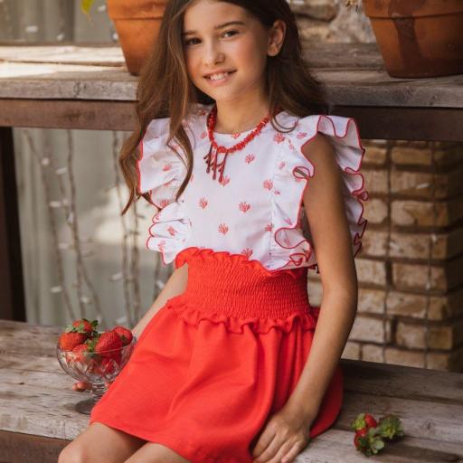 Conjunto falda coral  [0]