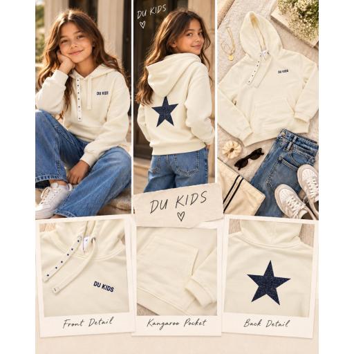 Sudadera crema estrella  [0]