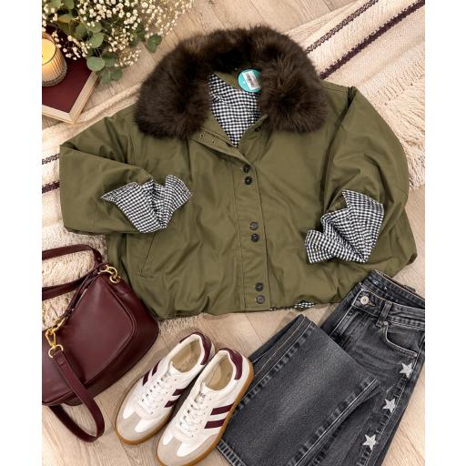 Chaquetón oversize verde  [0]