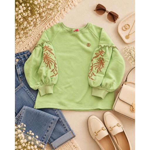 Sudadera manga bordada  [2]