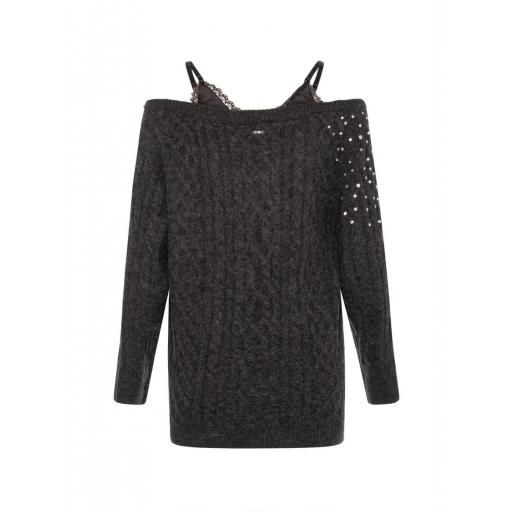 Vestido mini de punto  [1]