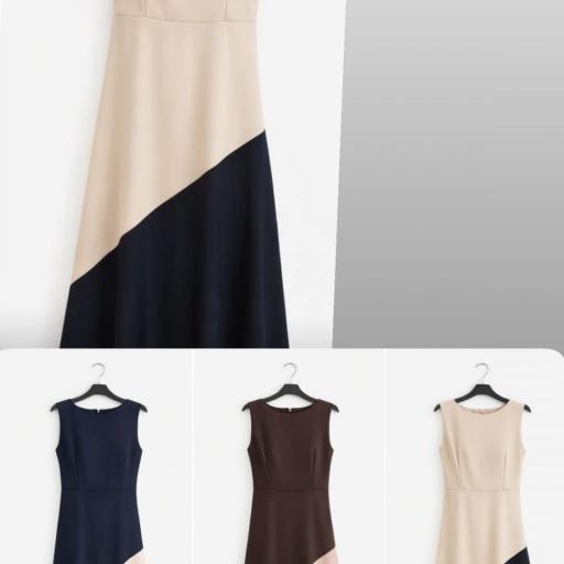 Vestido bicolor  [1]