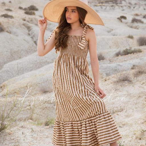 Vestido largo gomas  [1]