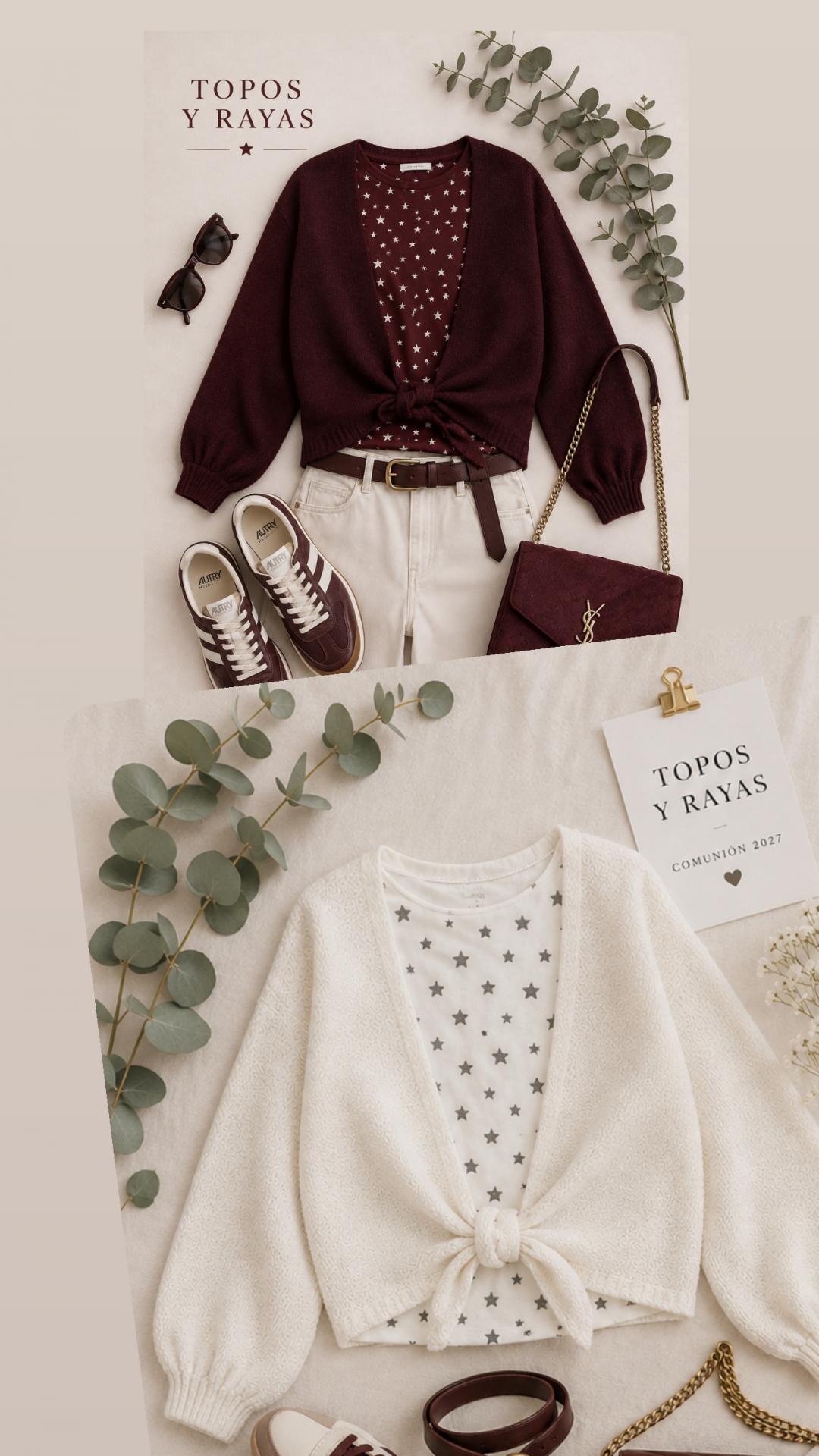 Twin-set chaqueta más blusa
