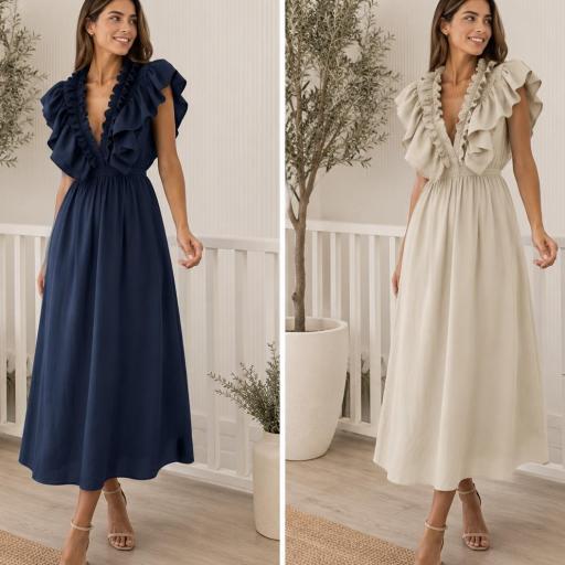 Vestido papelin volantes  [1]