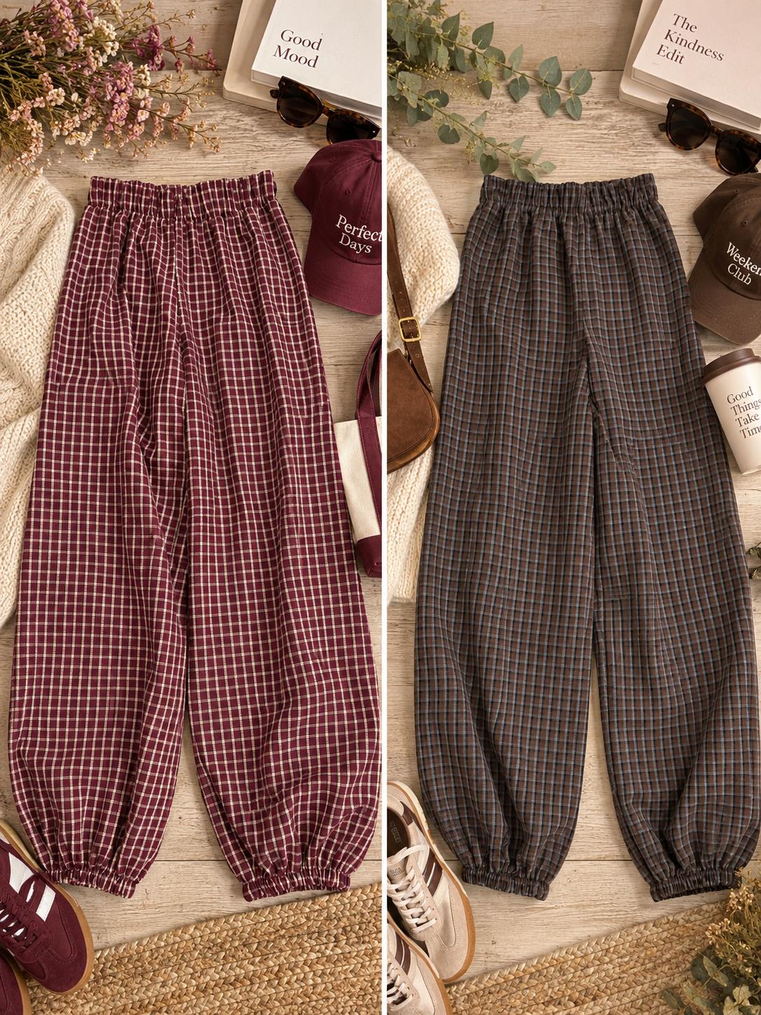 Pantalón puño fruncido