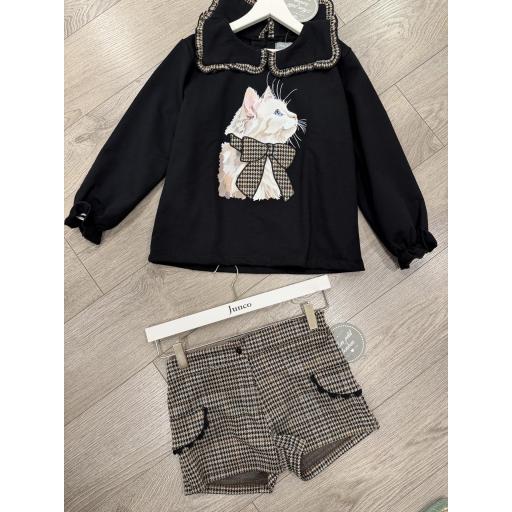 Conjunto short espiga y jersey felpa  [2]