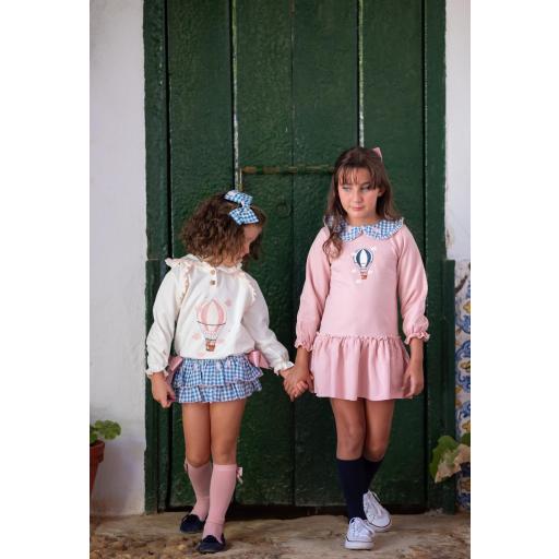 Vestido felpa en rosa 