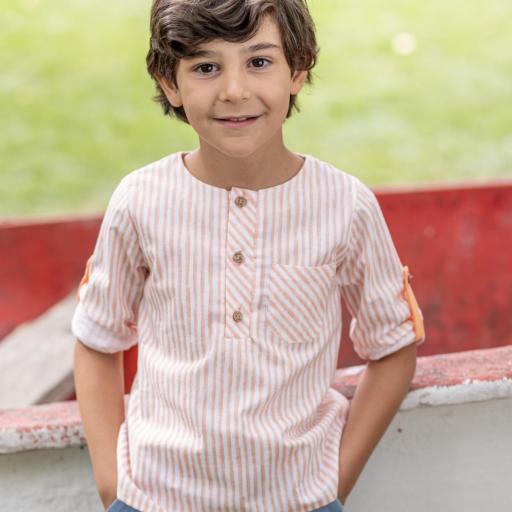 Conjunto niño short blanco 