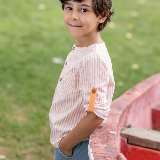 Conjunto niño short blanco  [1]