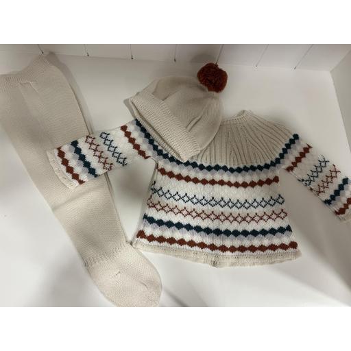 Conjunto 3 piezas jackard 