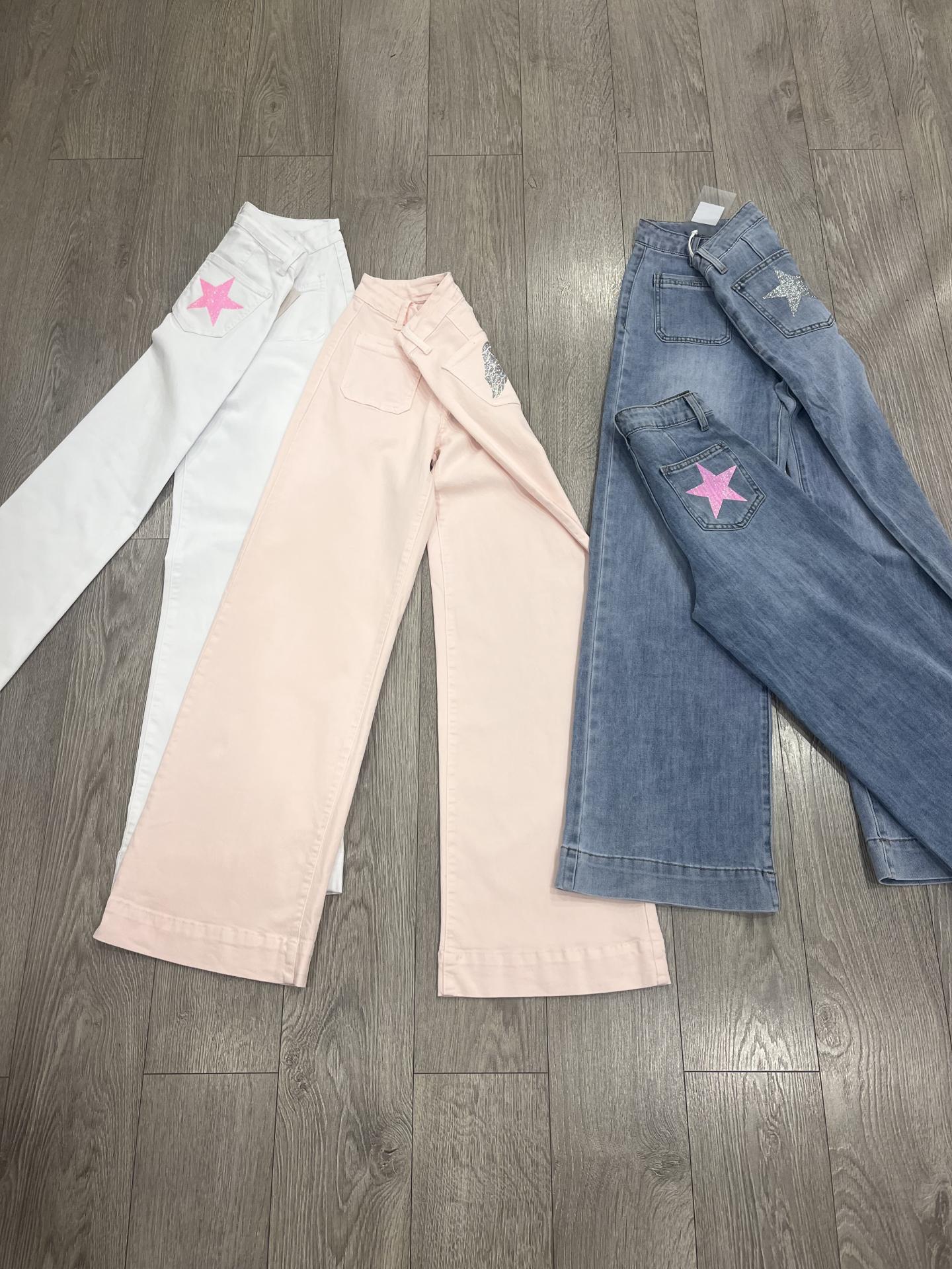 Pantalón campana elástico