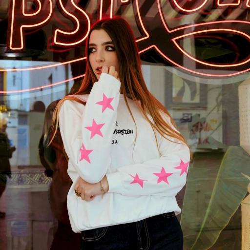 Sudadera blanca be the best  [0]