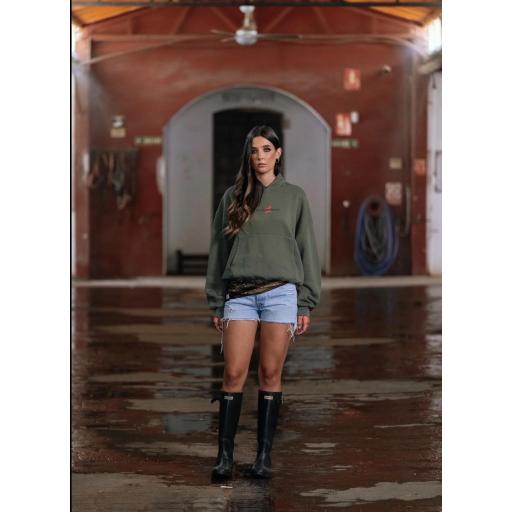 Sudadera whistler verde y naranja  [3]