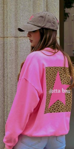 Sudadera fucsia leopardo  [2]