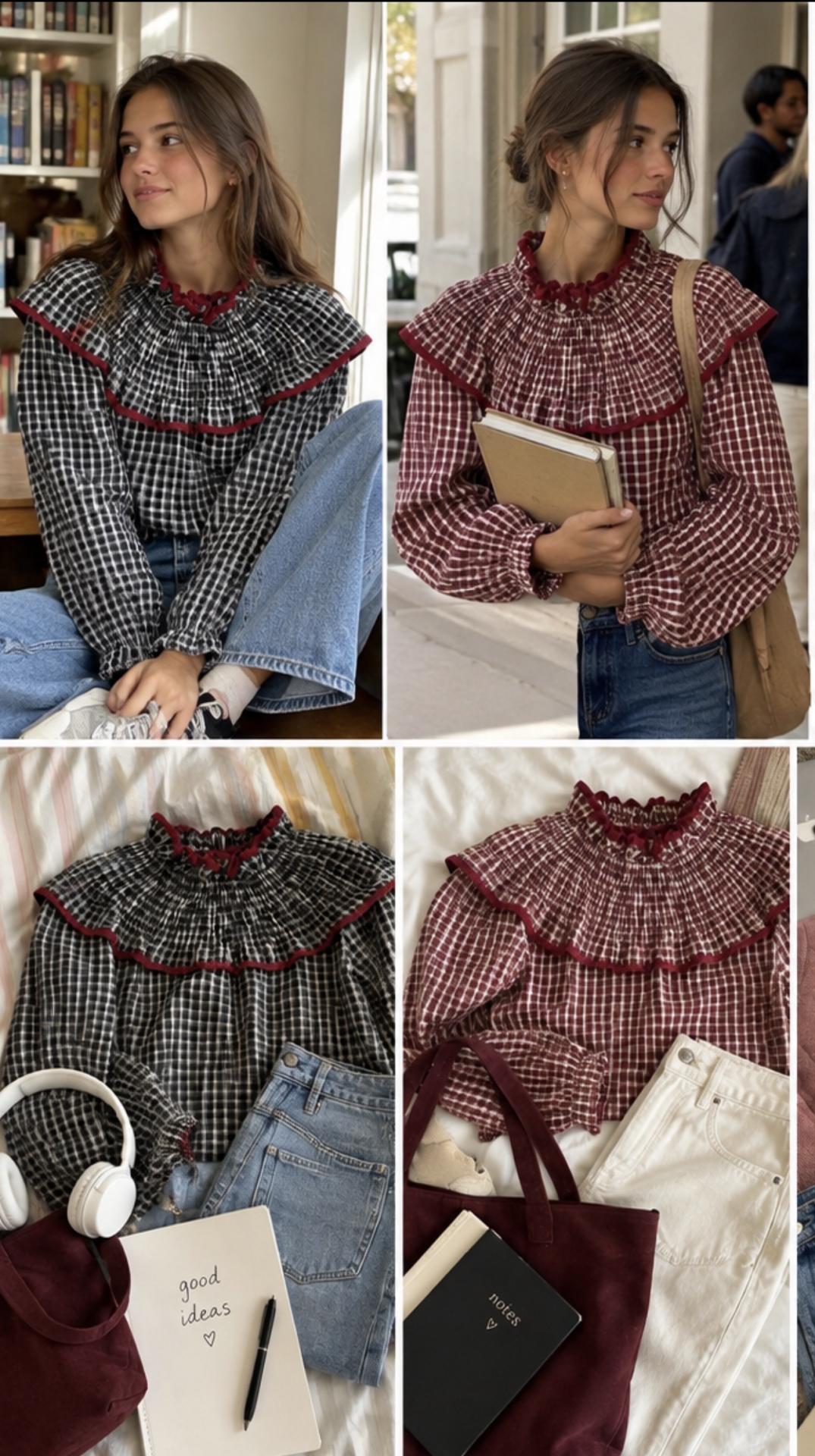 Blusa cuadros