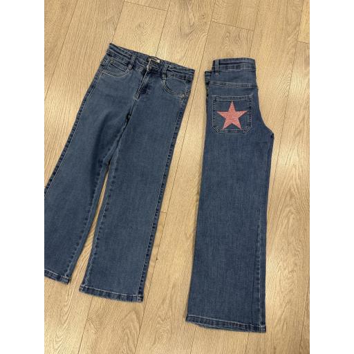 Vaquero elástico estrella rosa  [1]