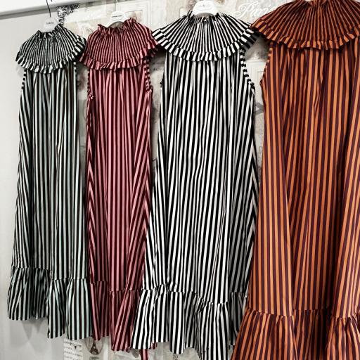 Vestido rayas engomado  [0]