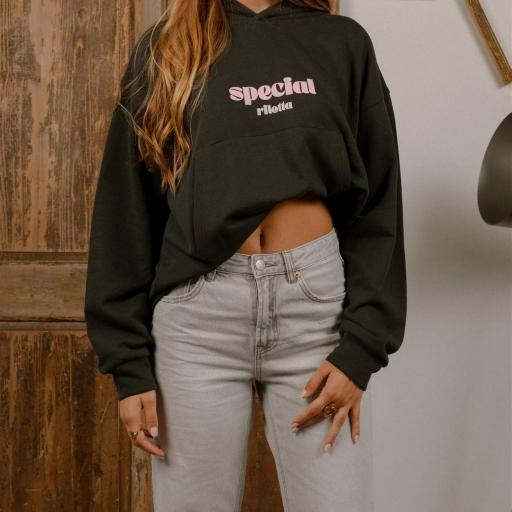 Hoddie special negra 