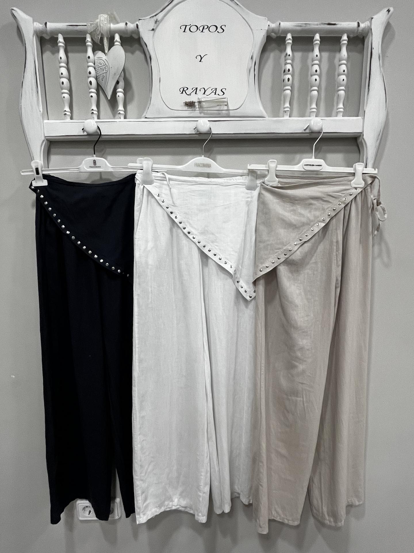 Pantalón lino más pañuelo