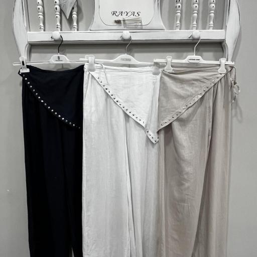 Pantalón lino más pañuelo