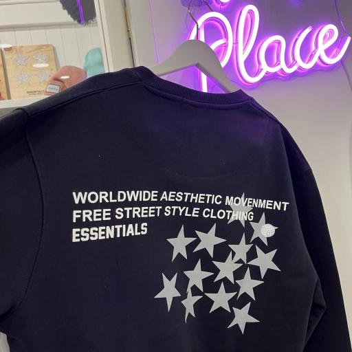 Sudadera unisex cuello caja  [1]