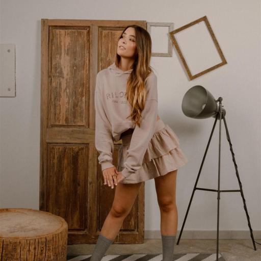 Sudadera Hoddie strass rosa  [3]