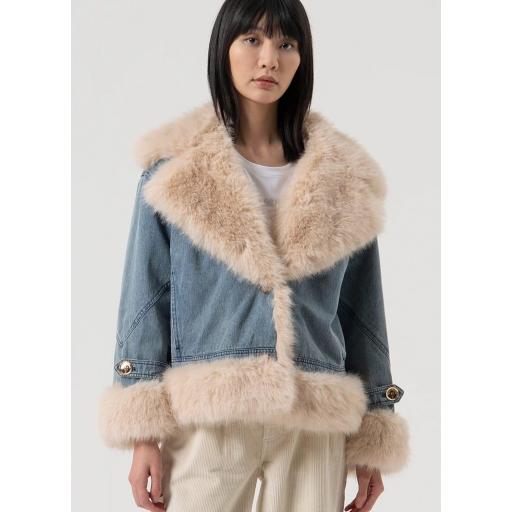 Cazadora denim biker  [0]