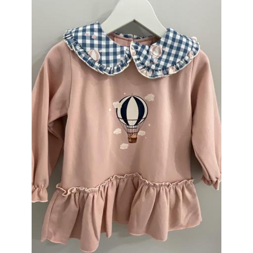 Vestido felpa en rosa  [1]