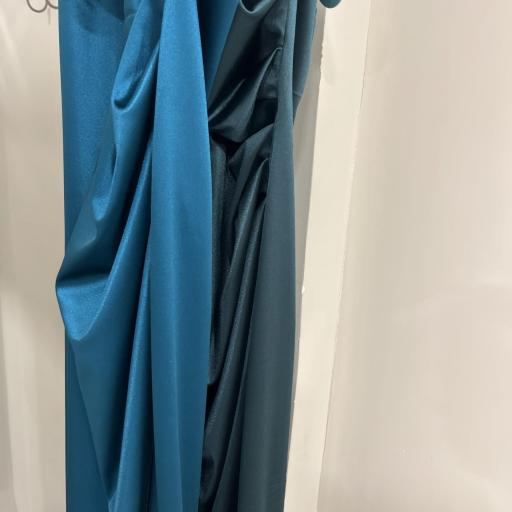 Vestido raso drapeado  [2]