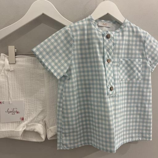 Conjunto vichy agua santa  [0]